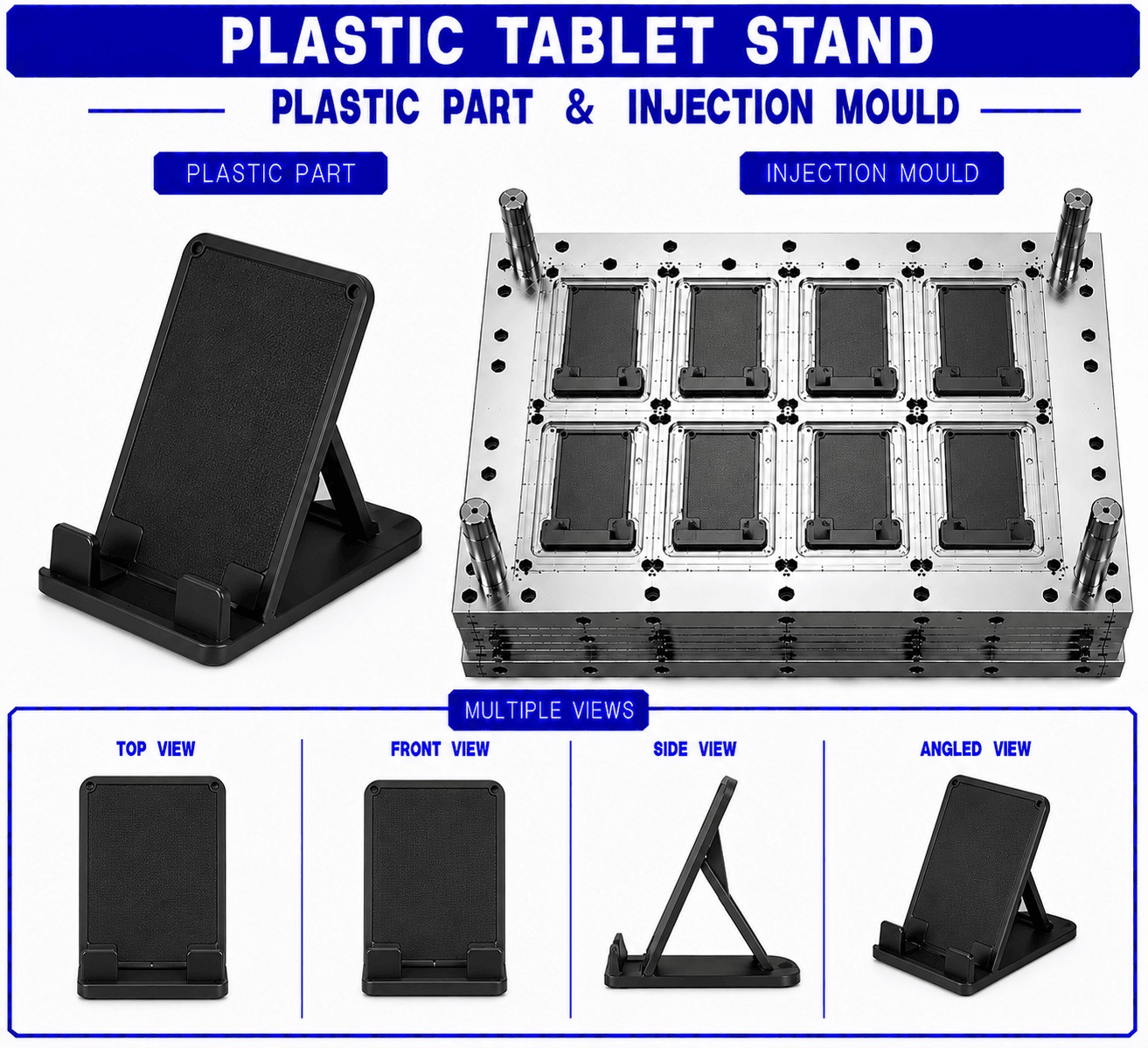 Plastic Tablet Stand Mould and Moulding Service